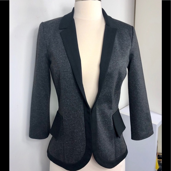 Anthropologie Jackets & Blazers - Anthro Cartonnier Grey Fitted Blazer Size 0